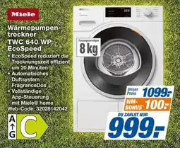 Expert Miele Wärmepumpentrockner TWC 640 WP EcoSpeed Angebot