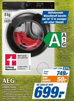 Expert AEG Waschmaschine LR8EG75489 Angebot