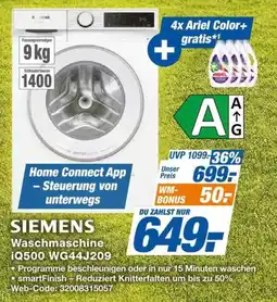 Expert SIEMENS Waschmaschine iQ500 WG44J209 Angebot