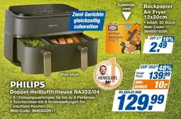 Expert PHILIPS Doppel-Heißluftfritteuse NA352/04 Angebot