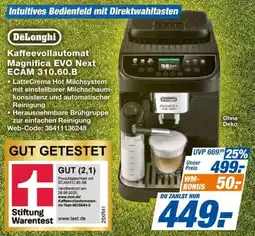 Expert DeLonghi Kaffeevollautomat Magnifica EVO Next ECAM 310.60.B Angebot