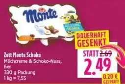 diska Zott Monte Schoko Angebot