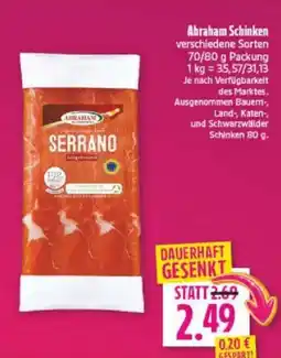 diska Abraham Schinken Angebot