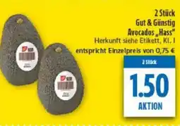 diska 2 Stück Gut & Günstig Avocados,,Hass" Angebot