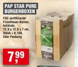 Handelshof PAP STAR PURE BURGERBOXEN Angebot