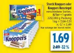 diska Storck Knoppers oder Knoppers Nussriegel Angebot