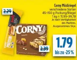 diska Corny Müsliriegel Angebot