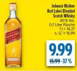 diska Johnnie Walker Red Label Blended Scotch Whisky Angebot