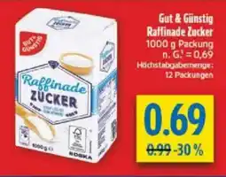 diska Gut & Günstig Raffinade Zucker Angebot