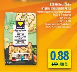 diska EDEKA Herzstücke original italienische Pasta Angebot