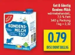 diska Gut & Günstig Kondens-Milch Angebot
