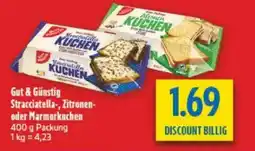 diska Gut & Günstig Stracciatella-, Zitronen- oder Marmorkuchen Angebot