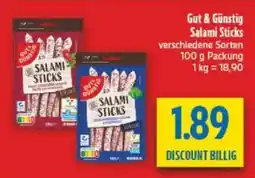 diska Gut & Günstig Salami Sticks Angebot