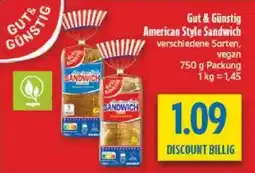 diska Gut & Günstig American Style Sandwich Angebot