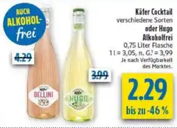 diska Käfer Cocktail oder Hugo Alkoholfrei Angebot