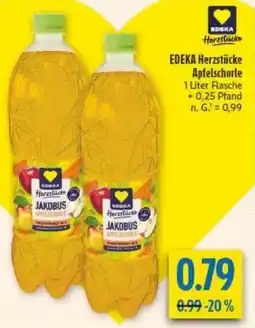 diska EDEKA Herzstücke Apfelschorle Angebot