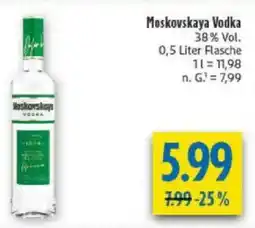 diska Moskovskaya Vodka Angebot