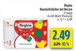 diska Regina Haushaltstücher mit Herzen Angebot