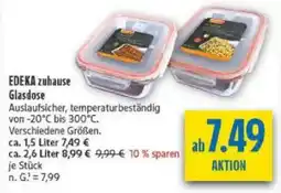 diska EDEKA zuhause Glasdose Angebot