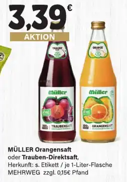 LEDO MÜLLER Orangensaft oder Trauben-Direktsaft Angebot