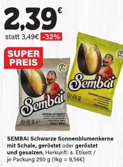 LEDO SEMBAI Schwarze Sonnenblumenkerne mit Schale, geröstet oder geröstet und gesalzen Angebot
