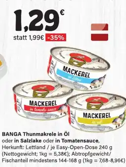 LEDO BANGA Thunmakrele in Öl oder in Salzlake oder in Tomatensauce Angebot