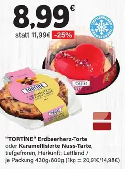 LEDO "TORTINE" Erdbeerherz-Torte oder Karamellisierte Nuss-Tarte Angebot