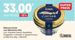 LEDO LEMBERG Malossol Caviar vom Sibirischen Stör Angebot