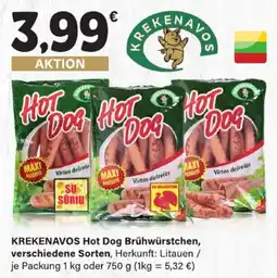 LEDO KREKENAVOS Hot Dog Brühwürstchen Angebot