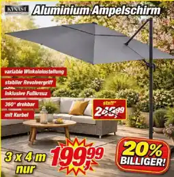 Posten Börse KWASI Aluminium Ampelschirm Angebot