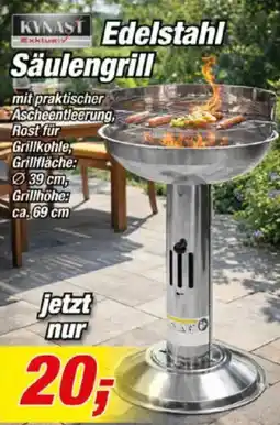 Posten Börse KYMAST Edelstahl Säulengrill Angebot