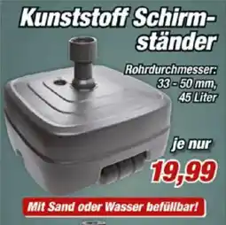Posten Börse Kunststoff Schirmständer Angebot