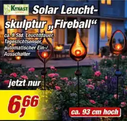 Posten Börse KYNAST Solar Leuchtskulptur,,Fireball" Angebot