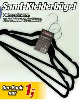 Posten Börse Samt-Kleiderbügel Angebot