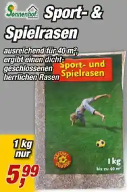 Posten Börse Sonnenh Sport-& Spielrasen Angebot
