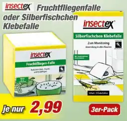 Posten Börse insectex Fruchtfliegenfalle oder Silberfischchen Klebefalle Angebot