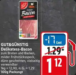 WEZ GUT&GÜNSTIG Delikatess-Bacon Angebot