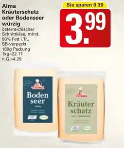 WEZ Alma Kräuterschatz oder Bodenseer würzig Angebot
