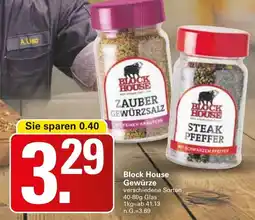 WEZ Block House Gewürze Angebot