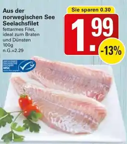 WEZ Aus der norwegischen See Seelachsfilet Angebot
