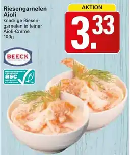WEZ Riesengarnelen Aioli Angebot