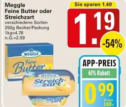 WEZ Meggle Feine Butter oder Streichzart Angebot