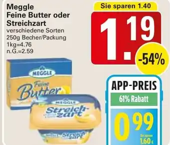 Meggle Feine Butter oder Streichzart