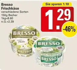 WEZ Bresso Frischkäse Angebot