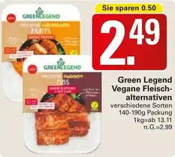 WEZ Green Legend Vegane Fleischalternativen Angebot