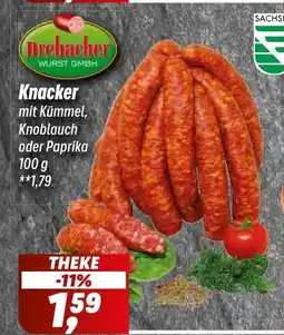 Simmel Drebacher Knacker mit Kümmel, Knoblauch oder Paprika Angebot