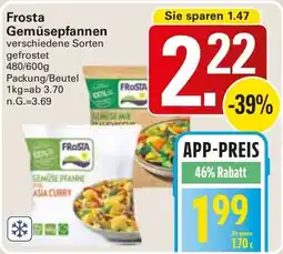 WEZ Frosta Gemüsepfannen Angebot