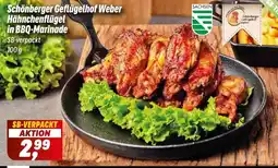 Simmel Schönberger Geflügelhof Weber Hähnchenflügel in BBQ-Marinade Angebot