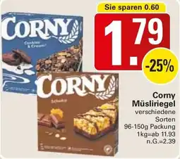 WEZ Corny Müsliriegel Angebot