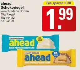 WEZ ahead Schokoriegel Angebot